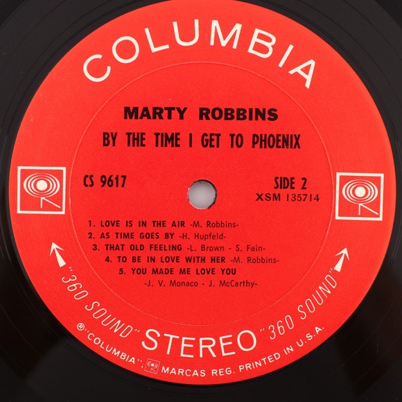 Marty Robbins – By The Time I Get To Phoenix - 1968 Stereo 12" Vinyl LP CS 9617 - Picture 7 of 9